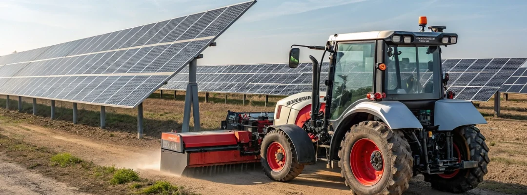 Advantages of a solar panel cleaning tractor