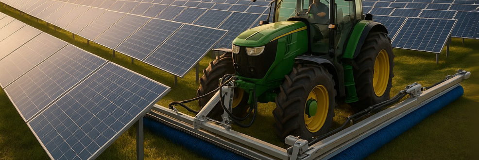 Case Studies Successful Implementation of Solar Panel Cleaning Tractors in Mega Solar Parks